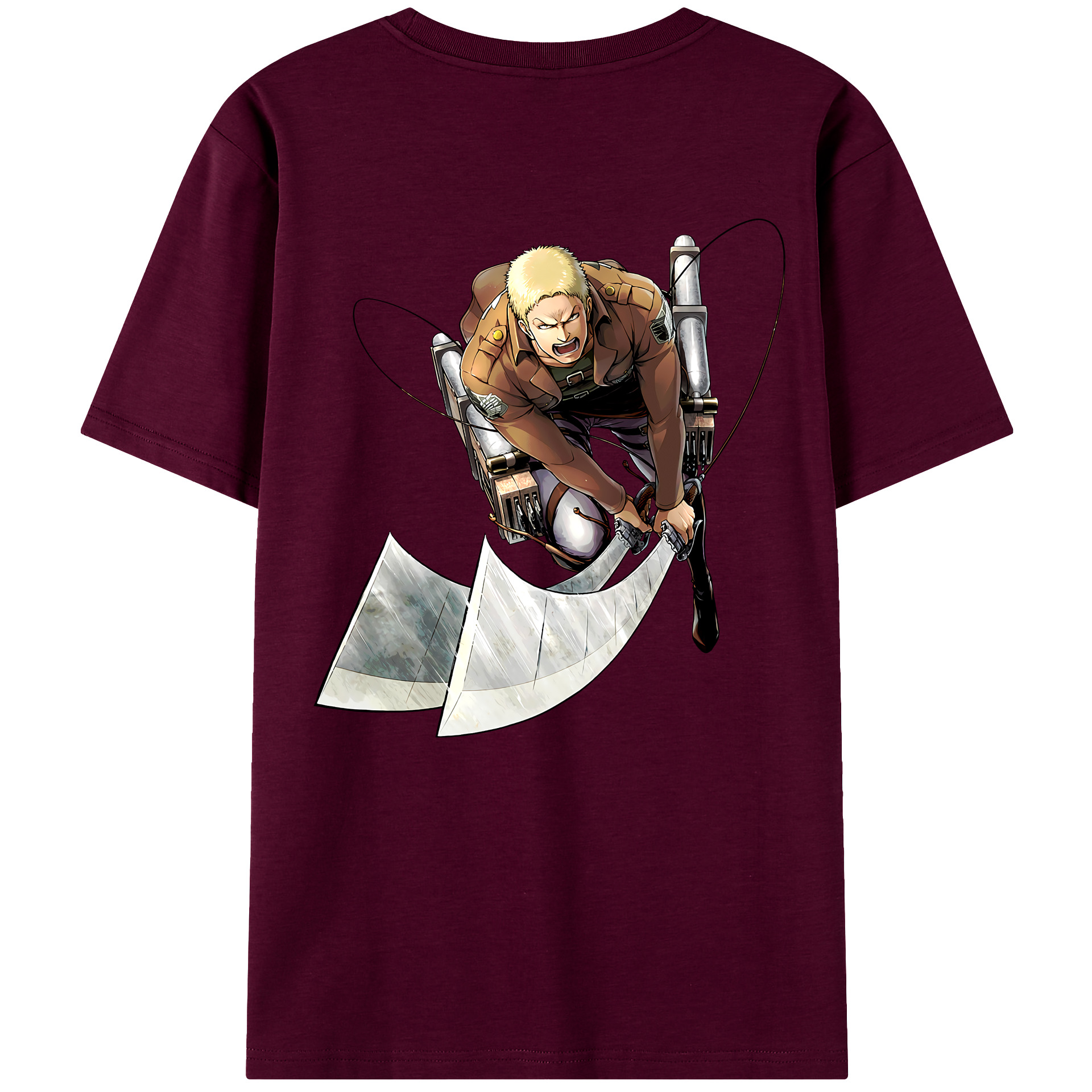 （画像用） 進撃の巨人 ライナー・ブラウン Attack on Titan Reiner Braun レディース半袖Tシャツ(バックプリント)